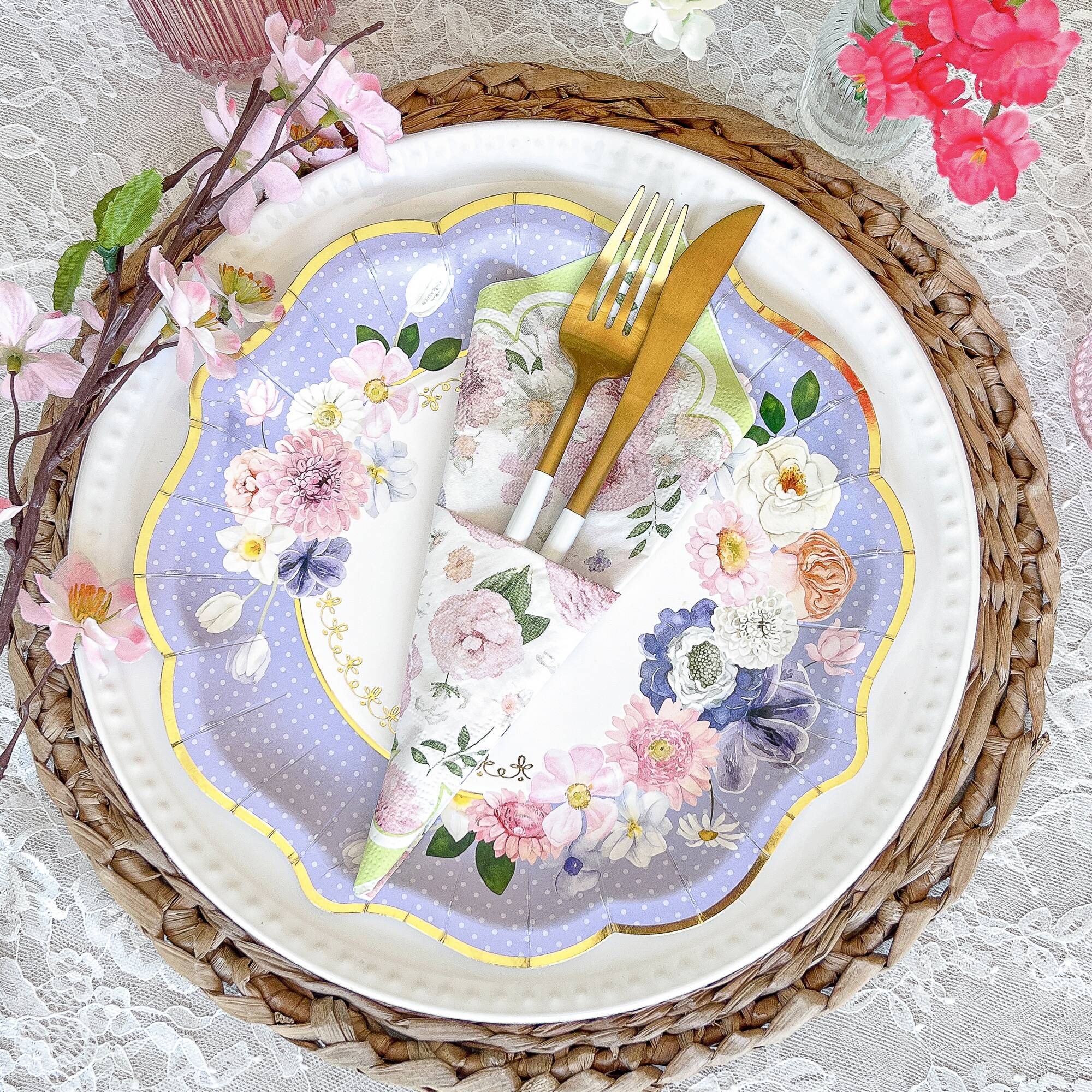 Kate Aspen® Tea Time Party 2-Ply Paper Napkins Set